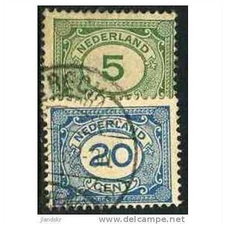 1921/1922 NVPH 107+109 - #3 fine used (o)