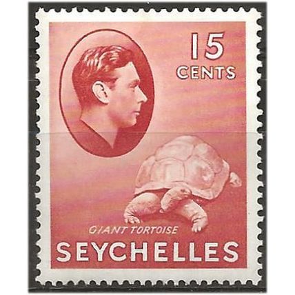 Seychelles 1941 SG139a 15c Brown-Carmine CSP Mounted Mint .. ...