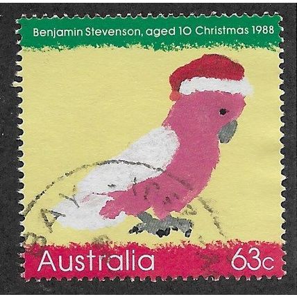 AUS 1988 63c 'CHRISTMAS ' FINE USED (EBID67-273)