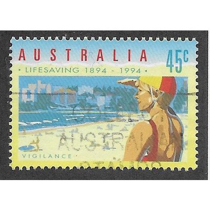 AUS 1994 45c 'LIFE SAVING - ON WATCH DUTY' FINE USED (EBID68-083)