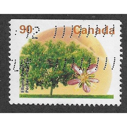 CAN 1991 90c 'ELBERTA PEACH'(GT3) (P14.5 X 14) FINE USED (EBID71-472)