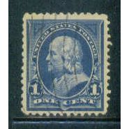 Used 264 1c Benjamin Franklin Fine Plus M02837