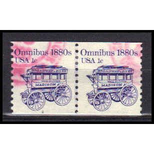 Used 1897 1c Omnibus Very Fine CNP Left 2 PA0291