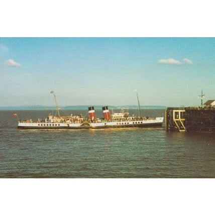 Paddle Steamer Waverley At Penarth Victorian Pier Opens Postcard