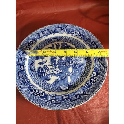 1926 Ridgway & Co England Blue Willow Luncheon Plate 9"