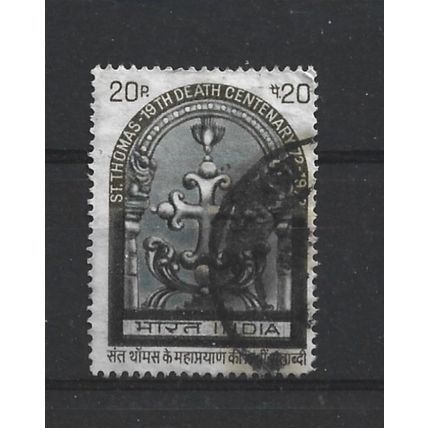 India.19th Death Centenary of St. Thomas stamp.Fine Used.June23