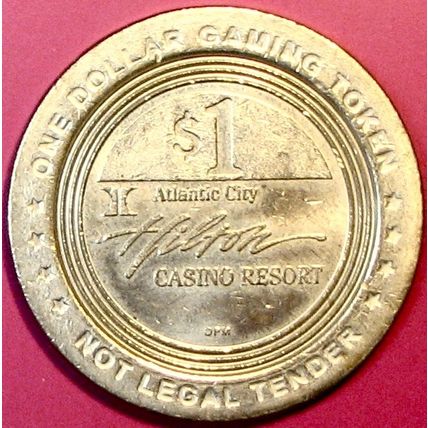 Hilton. $1 Casino Token. Atlantic City, NJ. R25.