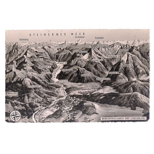 BERCHTESGADEN MIT UMGEBUNG.. AUSTRIA unused vintage postcard #