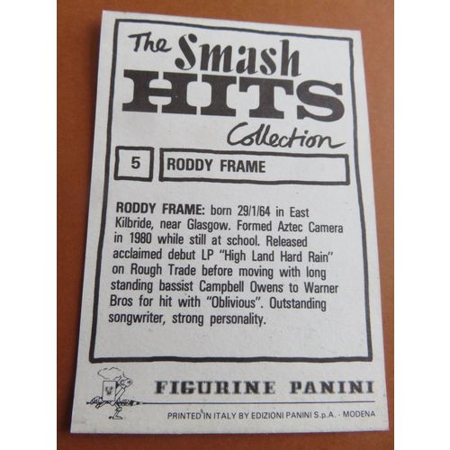 Smash Hits 1984 Panini Sticker No 5 Roddy Frame