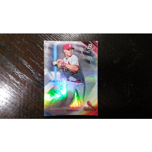 2017 Bowman Platinum Card # 010 Aledmys Diaz Ex (5) St Louis Cardinals