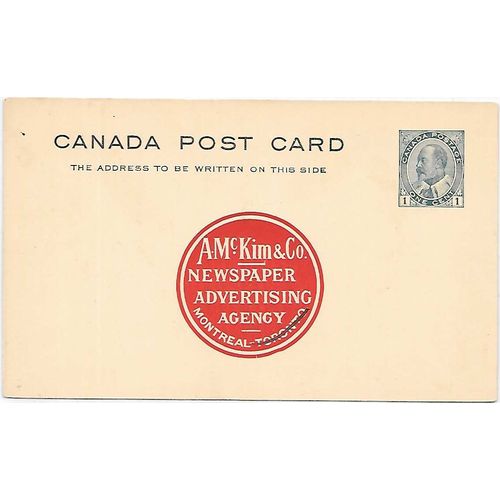 Canada #P22 Postal Card MINT Edward, Color Illustrated