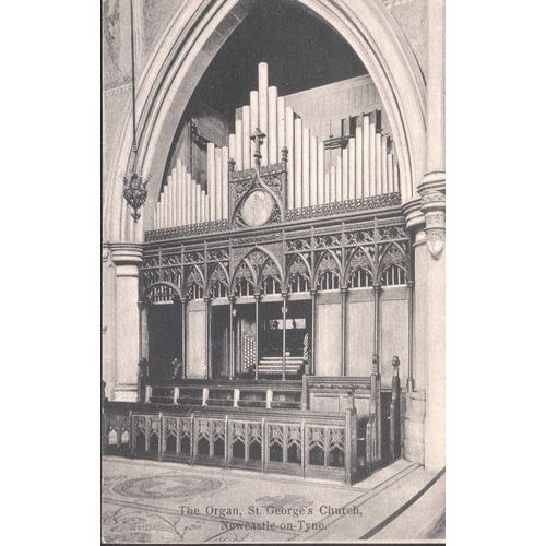 Vintage GB PC - The Organ, St. George's Church, Newcastle, Northumberland