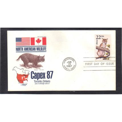 FDC Artmaster 2332 22c Bobcat (Cachet-U/A) CV40069