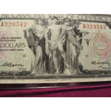 1935 Bank of Commerce 5 dollar note