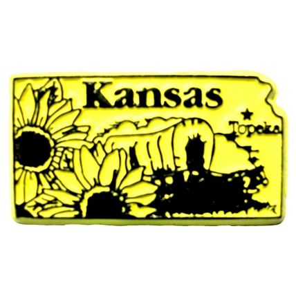 Kansas Topeka United States Fridge Magnet