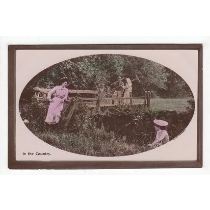 In the Country Rural Greetings Postcard