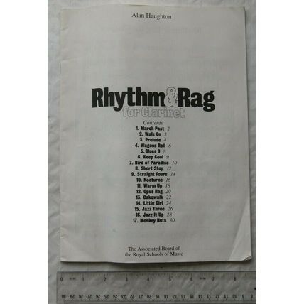 1998 Rhythm & Rag, 17 pieces for Clarinet Bb & Piano