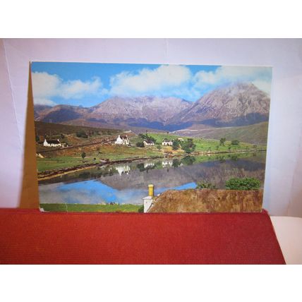 LOCH AINORT & RED HILLS, ISLE OF SKYE, SCOTLAND used postcard 1975 pm #