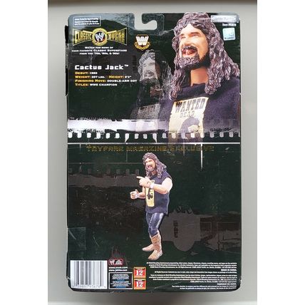 wwe wwf ljn classic superstars toyfare magazine 1 of 3000 cactus jack figure