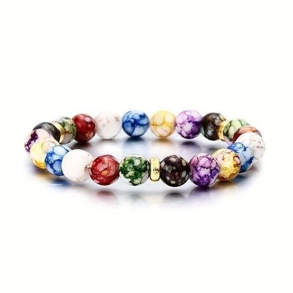 Seven Chakra Energy Stone Unisex Bracelet Promotes Emotional/Physical Well-being
