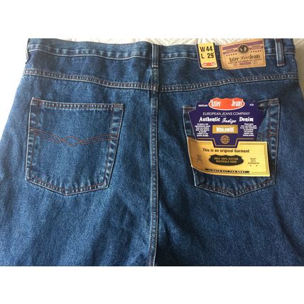Aztec Blue Jeans - Waist 44" Leg 31" W44 L29 - 31L ~ Zip Fly 100% cotton + Tags