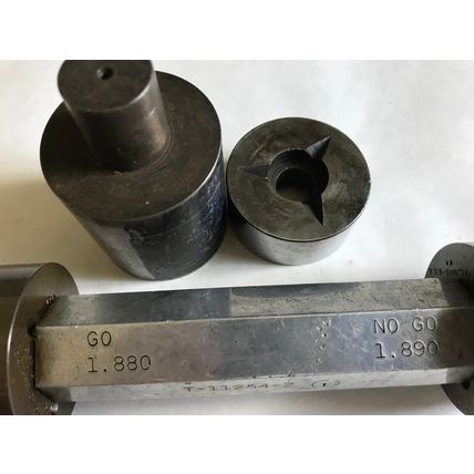 lot THE PIPE MACHINERY GO NO GO PLUG GAGE 1.880 1.890 1.873,AC