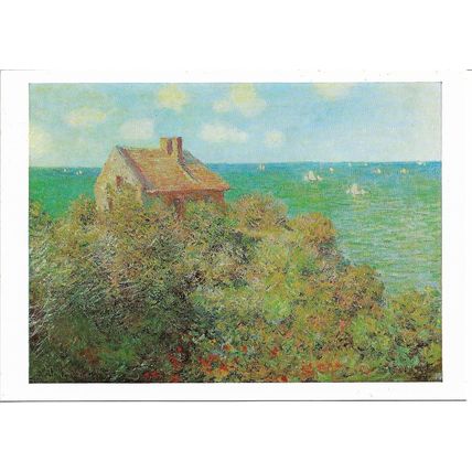 Claude Monet - Fisherman's Cottage on the Cliffs at Varengeville - Art Postcard