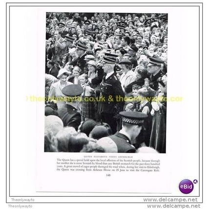 QUEEN ELIZABETH VISITS EDINBURGH 1952, Book Illustration, 1953