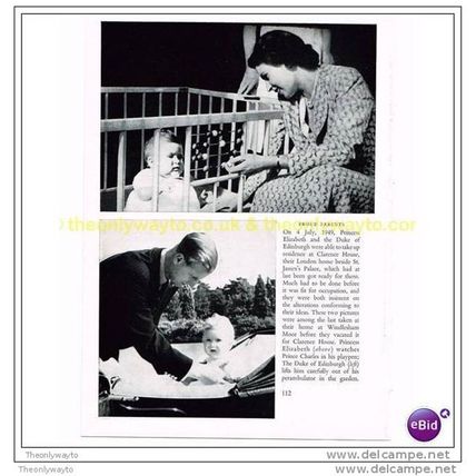 PROUD PARENTS PRINCESS ELIZABETH & DUKE OF EDINBURGH 1949, Illustration, 1953