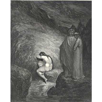 MYHRRA 1903 Gustave Doré - Dante Alighieri ANTIQUE ENGRAVING