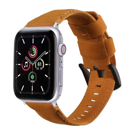 Genuine Leather Replacement Strap Watchband, For Apple Watch 5 & 4 40mm / 3 & 2