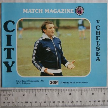 1979 programme Manchester City v. Chelsea