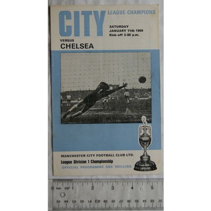 1969 programme Manchester City v. Chelsea, 11/1