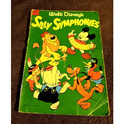 Golden Age Dell Comic # 2 Walt Disney's Silly Symphonies 2.5 GD+ Condition 1953