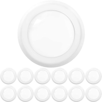 Sunco Lighting 12 Pack 5/6” LED Disk Lights Flush Mount Ceiling Light Fixture Re