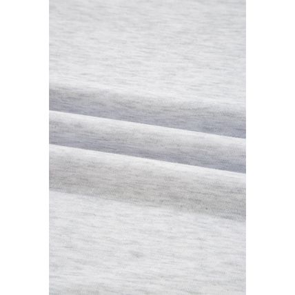 Light Grey Color Block Raglan Sleeve Contrast Stitching Loose Fit Top