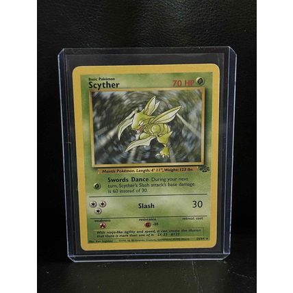 Scyther - 26/64 - Rare - Unlimited Edition Jungle Pokemon Trading Card