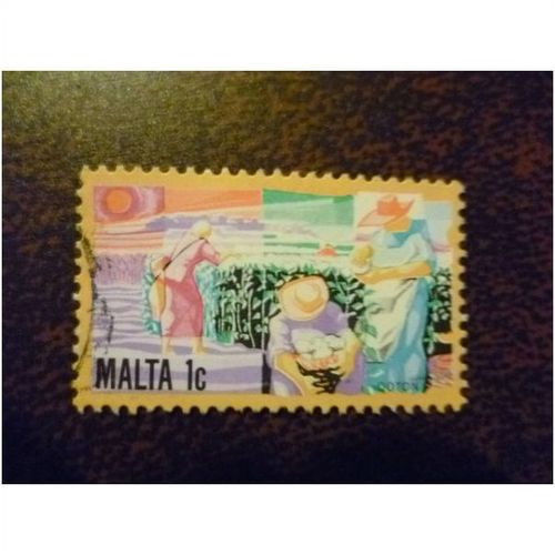 Malta 1981 History of Maltese Industry Cotton 1c fine used stamp SG668