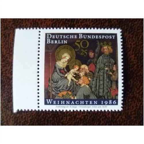 West Berlin Germany 1986 Christmas mint stamp SGB731 Nativity Magi Three Kings