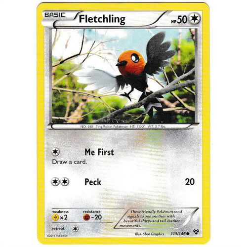 Pokemon XY - #113/146 - Fletchling