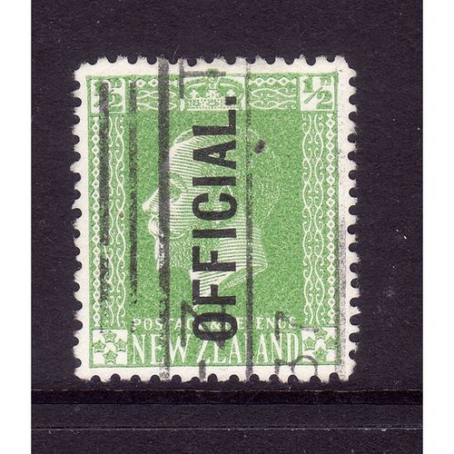 NEW ZEALAND 1915 SG O88 OFFICIAL 1/2d GREEN FINE USED