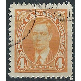 Canada 1936 SG360 4c Yellow Fine Used....