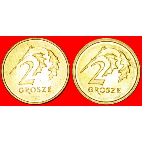 BOTH TYPES: POLAND ★ 2 GROSHES 2014 MINT LUSTER! LOW START★NO RESERVE!