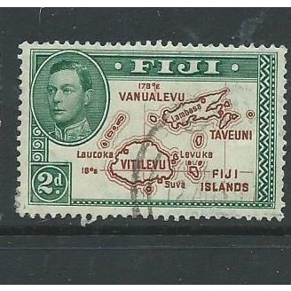 b fiji stamps george v1 sg253 sg 253 used die 1