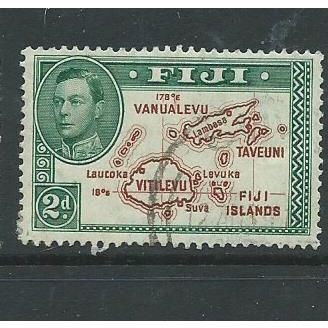 b fiji stamps george v1 sg253 sg 253 used die 1