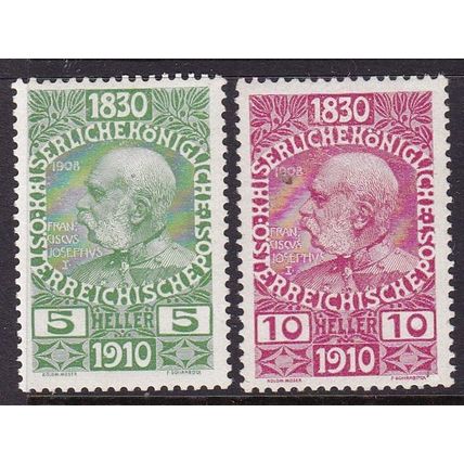 AUSTRIA 1914 WAR CHARITY SET MINT SG240-1