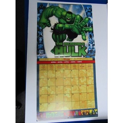 Marvel Comics Super Heroes 2008 Official Year Calendar (e26)