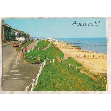 old postcard North Parade, Southwold