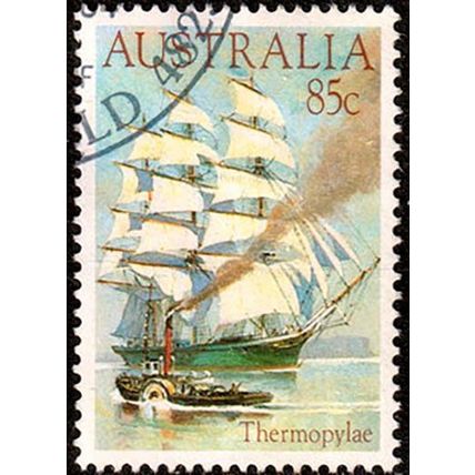Australia 1984 Clipper Ship Thermopylae 85c Used Stamp