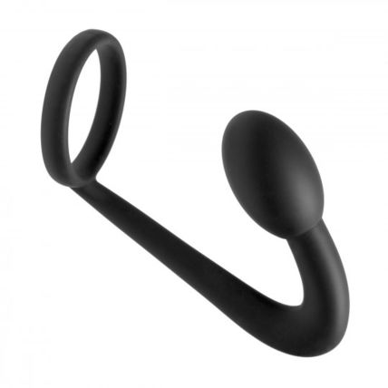 Explorer Silicone Cock Ring and Prostate Plug Anal Butt Prostatic Play P-Spot Ma
